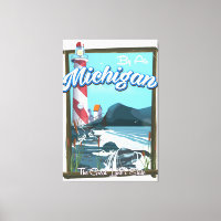 Michigan Lighthouse-reseaffisch!