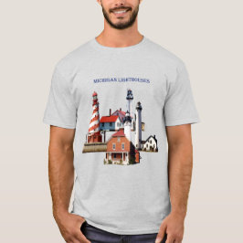 Michigan Lighthouse-skjortljus T Shirt