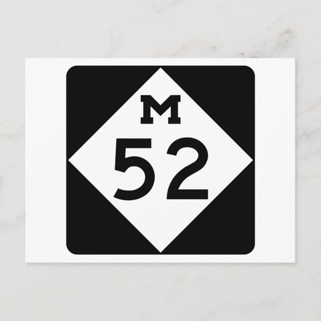 Michigan M-52 Vykort (Framsida)