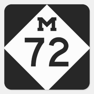 Michigan M-72 Fyrkantigt Klistermärke