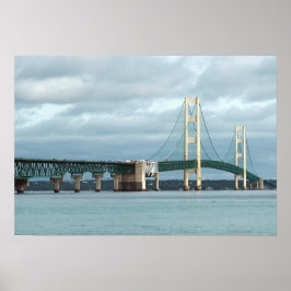 Michigan Mackinac Bridge Photo Poster