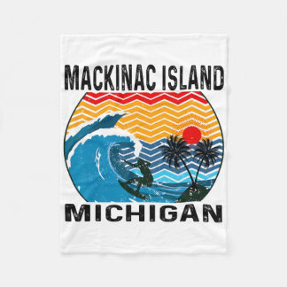 Michigan Mackinac Island Surfboard Surfing  Fleecefilt