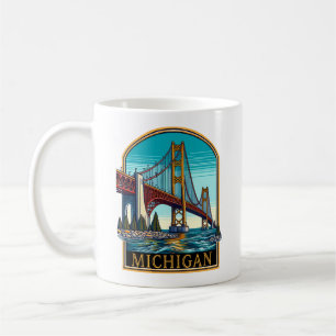 Michigan Mackinaw Bridge Kaffemugg