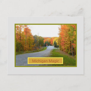 "MICHIGAN MAGIC"/HÖSTFÄRGER PÅ POSTKORT VYKORT