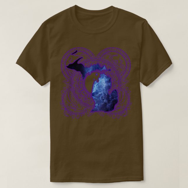 Michigan Mandala T Shirt (Design framsida)