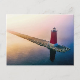 Michigan Manistique fyr Foto Vykort