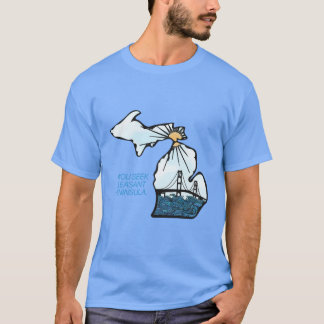 Michigan med dess motto Överdimensionerad T Shirt