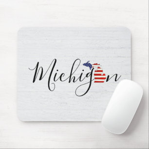 Michigan med Flagga Graphic Musmatta