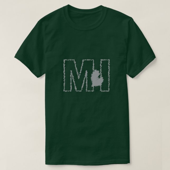Michigan MI statlig t-skjorta Tee (Design framsida)