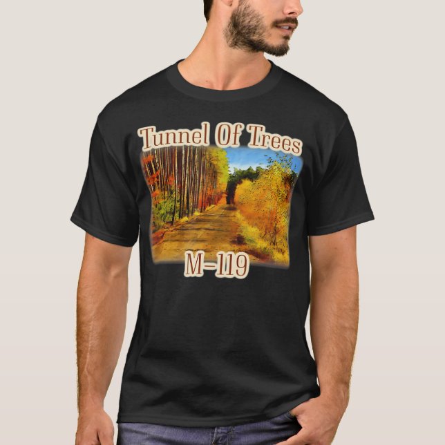 Michigan Michigander Great Lakes M-119 Tunnel Of T T Shirt (Framsida)