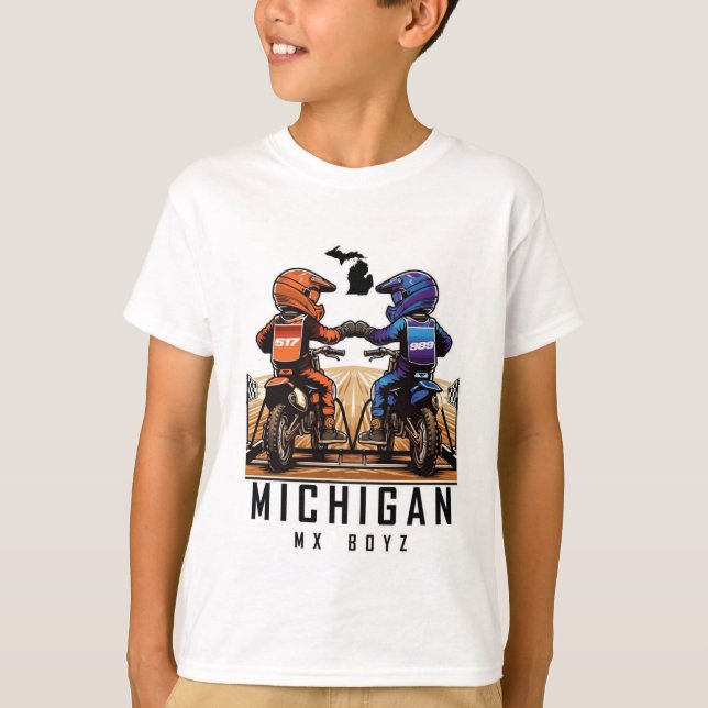 Michigan Mx Boyz Kids T-Shirt (Framsida)