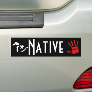 Michigan Native American MMIW Red Hand Auto Bildekal