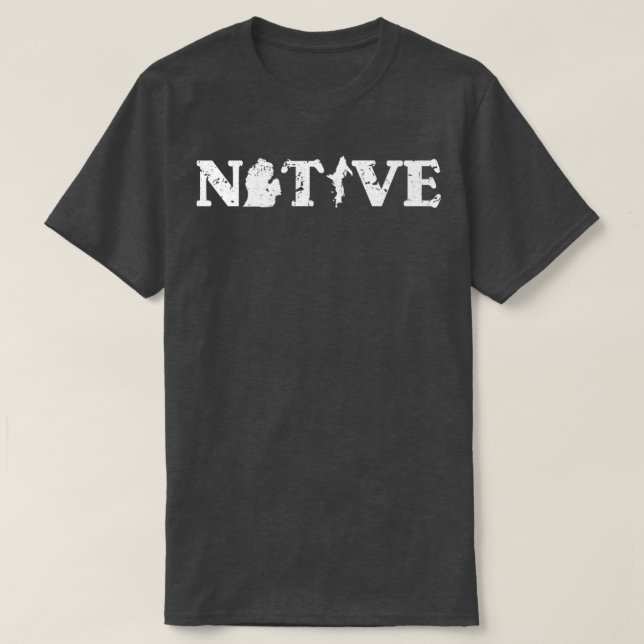 Michigan Native T Shirt (Design framsida)