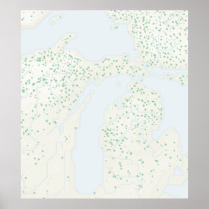 Michigan: Naturlig modernism Poster