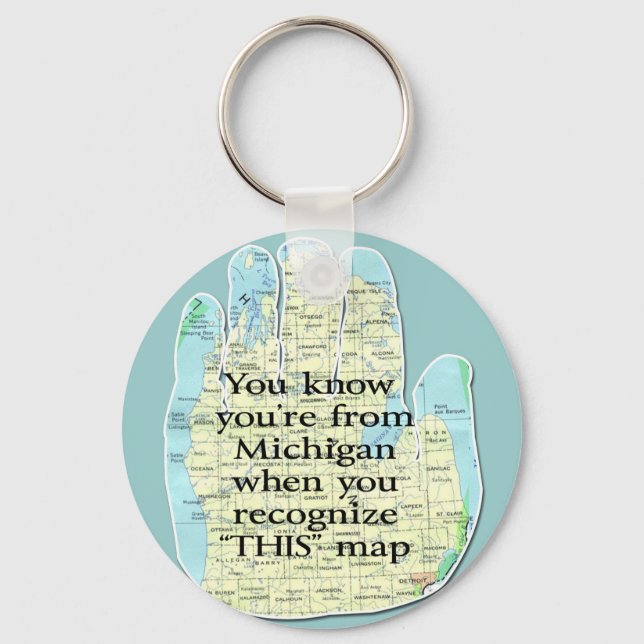 Michigan Nyckelrings Nyckelring (Framsida)