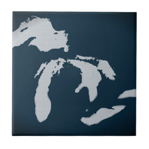 Michigan och Greaten Lakes Kakelplatta