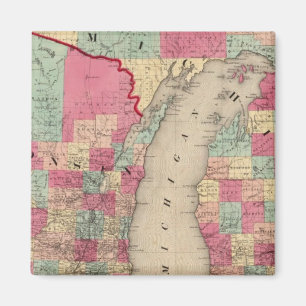 Michigan och Wisconsin Magnet