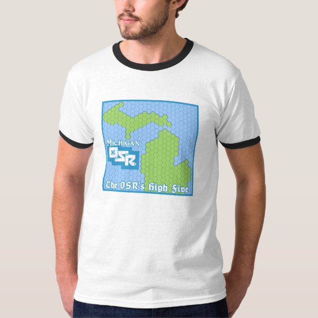 Michigan OSR Hexcrawl skjorta Tee Shirt (Framsida)
