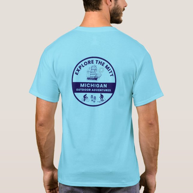 Michigan Outdoor Äventyr T-Shirt (Baksida)