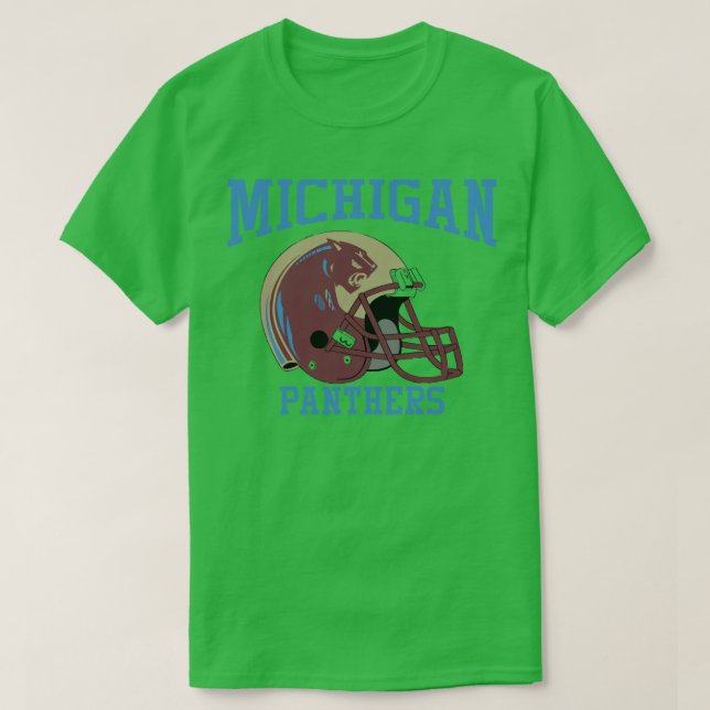 Michigan Panthers Helmet T Shirt (Design framsida)