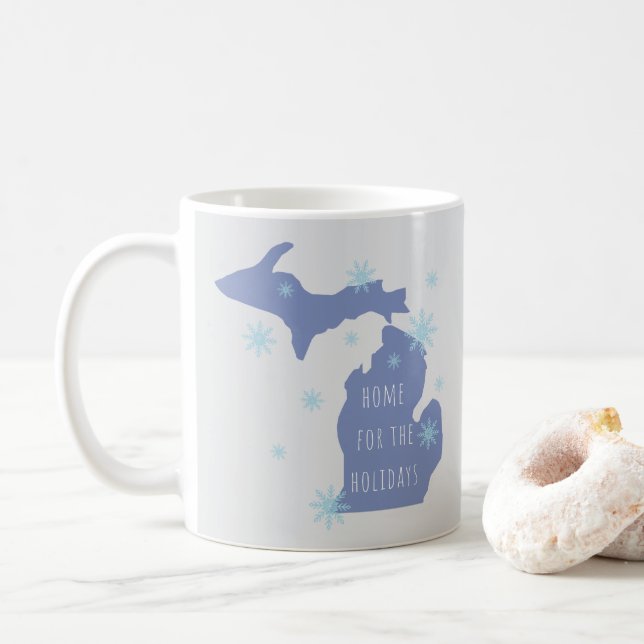 Michigan Personalized Name Holiday Mug Kaffemugg (Med munk)