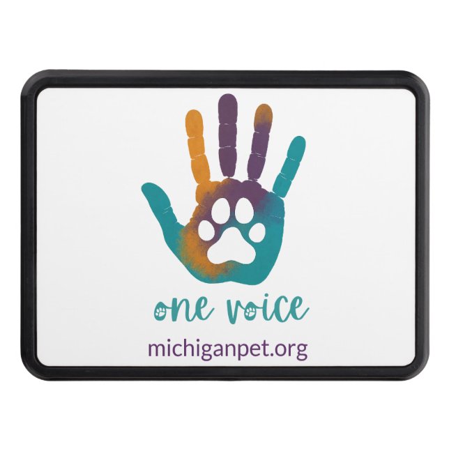 Michigan Pet Alliance One Voice Hitch Cover Dragkroksskydd (Framsidan)