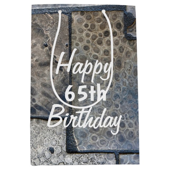 Michigan Petoskey Stone 65e Birthday (Framsidan)