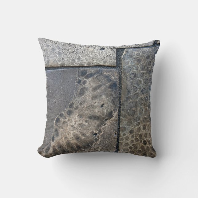 Michigan Petoskey Stone Design Kudde (Framsida)