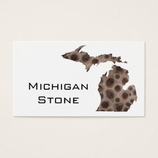 Michigan Petoskey Stone, Underbara Sjöar ullen Visitkort