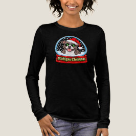 Michigan Pit Bull Julsolglasögon T Shirt