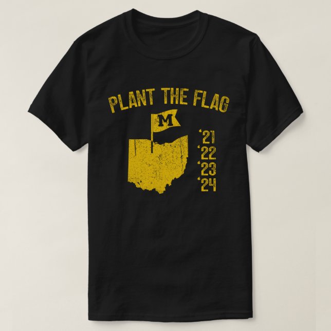 Michigan Plant the Flagga T Shirt (Design framsida)