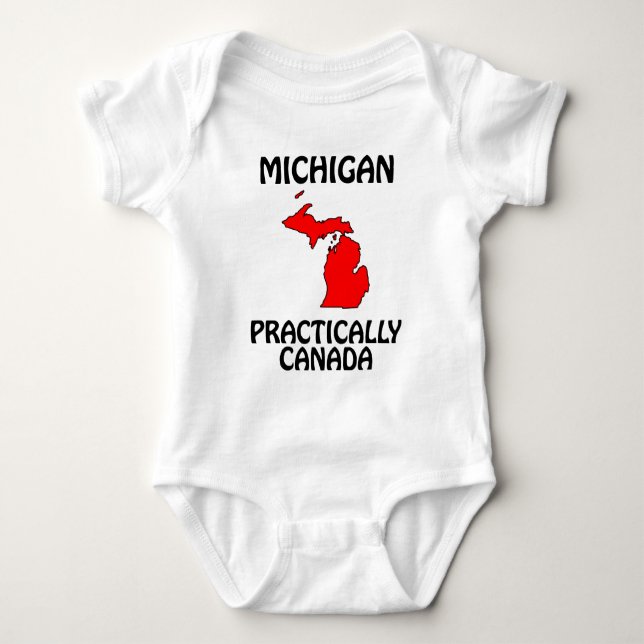 Michigan - praktiskt taget Kanada T Shirt (Framsida)