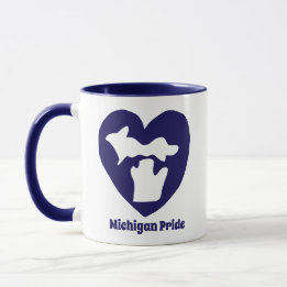 Michigan Pride Hjärta Mugg
