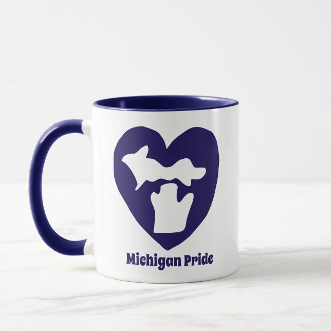 Michigan Pride Hjärta Mugg (Vänster)