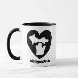 Michigan Pride Hjärta Mugg