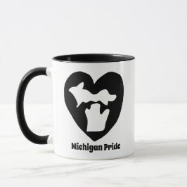 Michigan Pride Hjärta Mugg