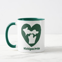 Michigan Pride Hjärta Mugg