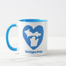 Michigan Pride Hjärta Mugg