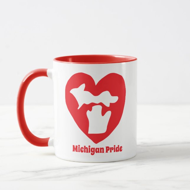 Michigan Pride Hjärta Mugg (Vänster)