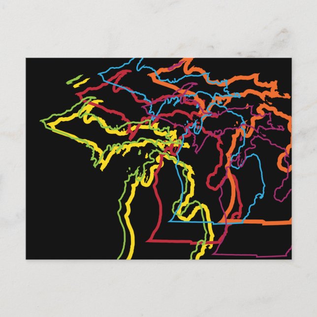 michigan-pride oskärpa vykort (Framsida)