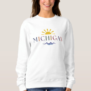 Michigan Rainbow Text T-shirt