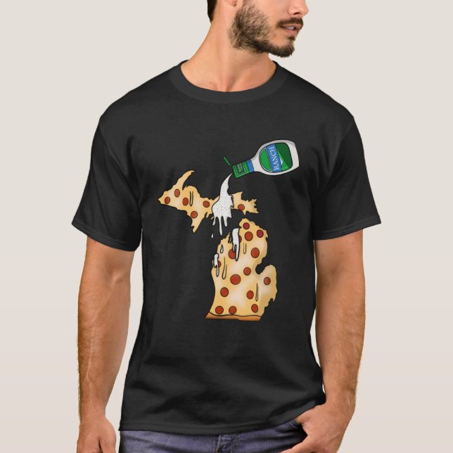 Michigan Ranch-fördämningsstaten Pride Foodie Sauc T Shirt (Framsida)