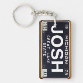 Michigan registreringsskyltKeychain anpassningsbar