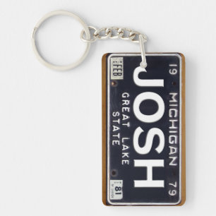 Michigan registreringsskyltKeychain anpassningsbar
