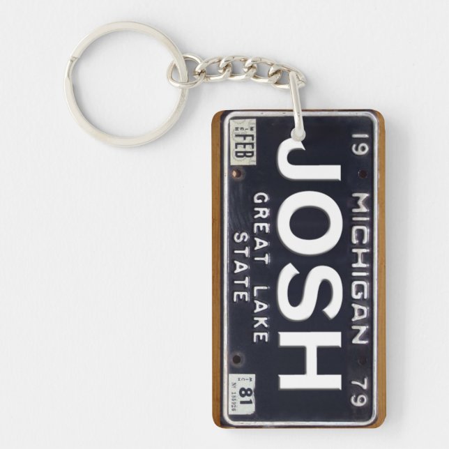 Michigan registreringsskyltKeychain anpassningsbar (Framsidan)