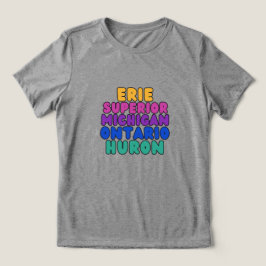 Michigan Regnbåge Text Stor Sjö Kylare T Shirt