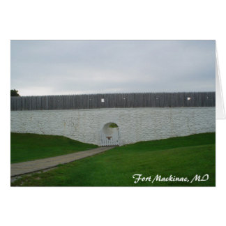 michigan_resa 079, Fort Mackinac, MI Hälsningskort
