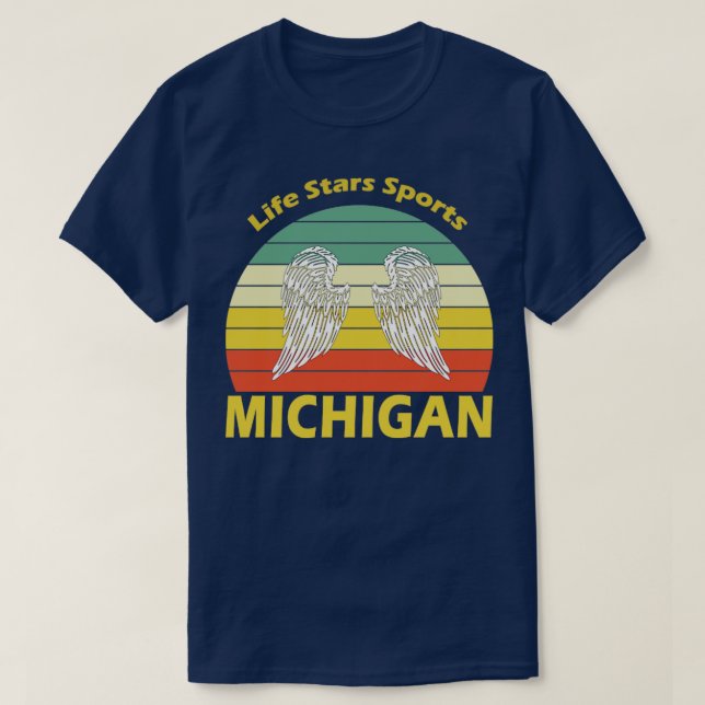 Michigan Retro T Shirt (Design framsida)