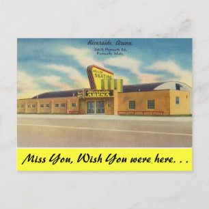 Michigan, Riverside Arena, Roller Skating Vykort