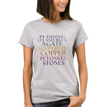 Michigan Rockhound Enkel Text T-Shirt